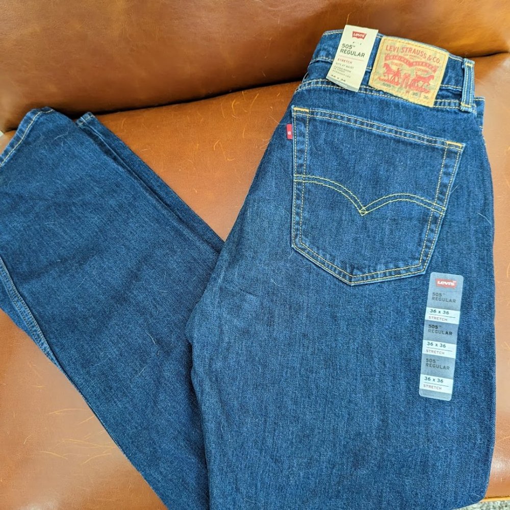 Levi's 505 jeans - Regular fit - "Irregular" stamp - 36x36 - NEW WITH TAGS